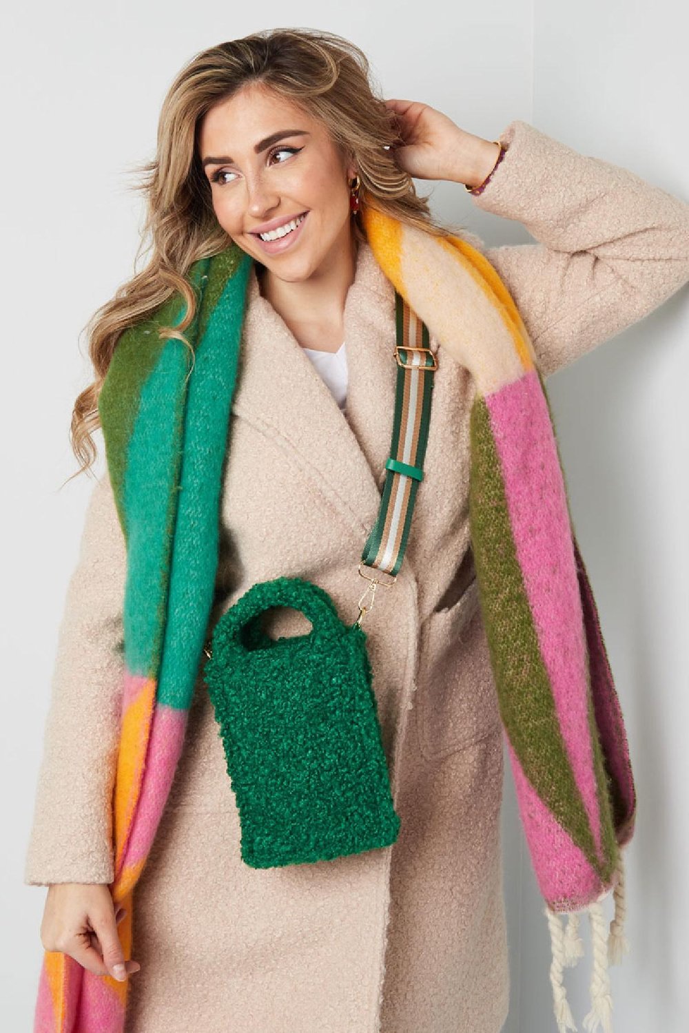 Handtasche teddy klein Beige Polyester h5Bild2